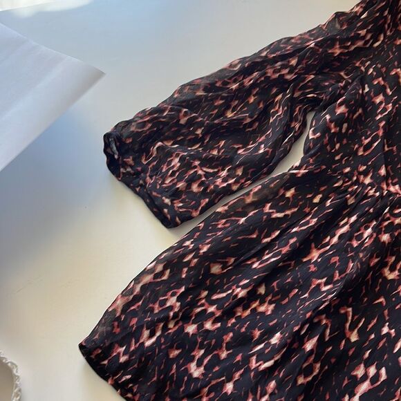 NWT BA&SH Puzy Peplum Top In Noir - size M - Picture 10 of 11